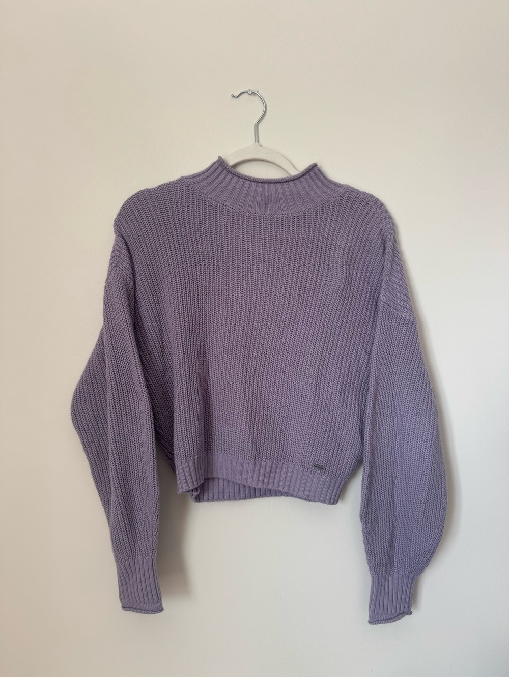 Hollister Lilac Mockneck Sweater